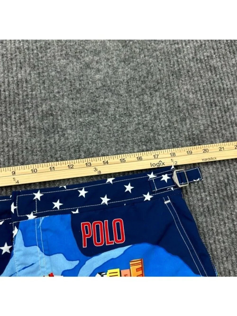 Polo Ralph Lauren Team USA Rio 2016 Olympic Swim Trunks Cityscape Mens Sz 34 NEW